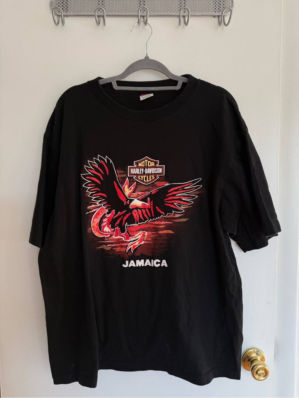 AND Black Graphic Crewneck Tee with Red Label